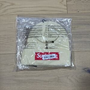 SUPREME New Era Box LOGO BEANIE Stone FW24 New